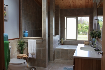 Custom remote home by Mauna Loa Cedar Homes